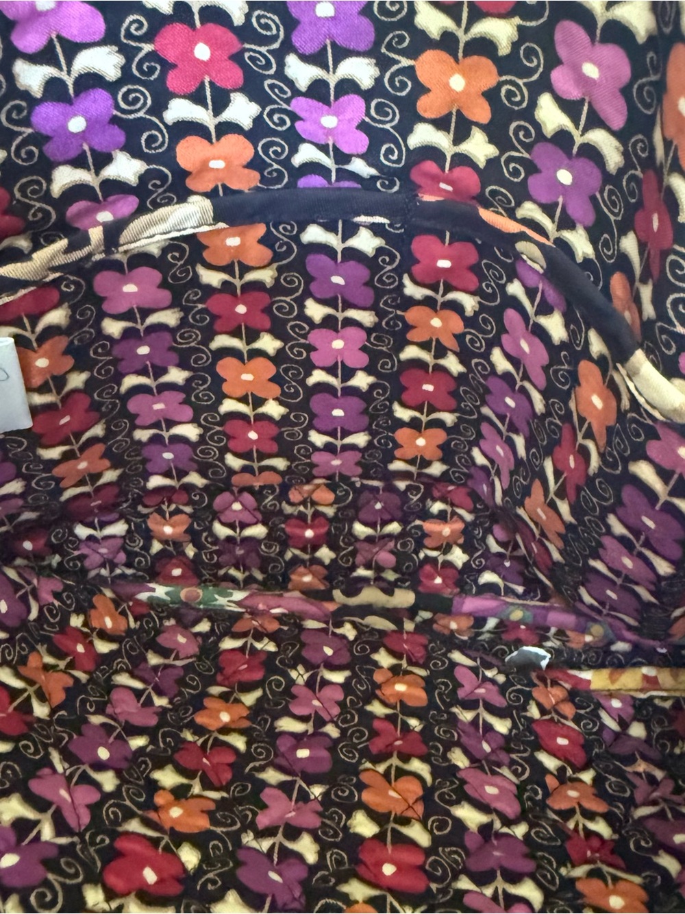 Vera Bradley Suzani Floral Tote with Multicolor Flowers Retired - Picture 4 of 5